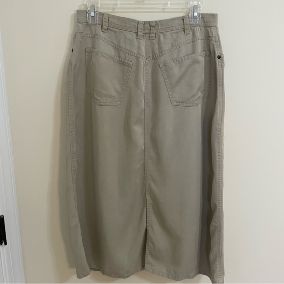 Liz Claiborne Tan Midi Skirt - Picture 3 of 5